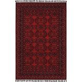 Cool Halı Atlas 02 Kırmızı Mutfak Halısı Yıkanabilir Halı Kaymaz Taban Afgan Halısı Salon Halısı