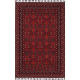 Cool Halı Atlas 02 Kırmızı Mutfak Halısı Yıkanabilir Halı Kaymaz Taban Yolluk Afgan Halısı Salon Halısı