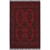 Cool Halı Atlas 05 Kırmızı Mutfak Halısı Yıkanabilir Halı Kaymaz Taban Afgan Halısı Salon Halısı
