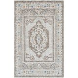 Cool Halı Belina Krem Vizon 200x300 6 Metre Büyük Klasik Göbekli Otantik Eskitme Bukle Salon Oturma Oda Halısı
