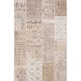 Cool Halı Carnival Krem Halı Patchwork Halı Yolluk Dijital Baskı Makinede Yıkanabilir Vintage Halı