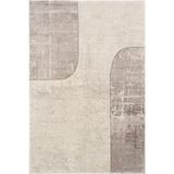 Cool Halı Design 01 Krem Salon Halısı Geometrik Desenli Yüksek Kalite Sık Dokuma Oturma Odası Halısı