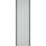 Cool Halı Easy Nunique Krem Gri Sisal Halı Kaymaz Taban İnce Yumuşak Yazlık Silinebilir Koridor Yolluk Halı