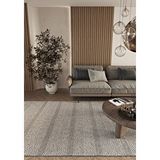 Cool Halı Elit 01 Gri Salon Halısı Bukle İskandinav Halı Yolluk Etnik Mutfak Koridor Halısı