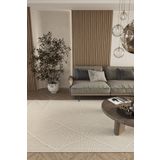 Cool Halı Elit 02 Bej Bukle Salon Halı Modern Mutfak Halısı Geometrik Halı Yolluk Dekoratif Koridor Halı(xxx)