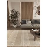 Cool Halı Elit 05 Bej Bukle Salon Halısı Etnik Mutfak Halısı Dokuma Yolluk Dekoratif Koridor Halısı