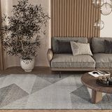 Cool Halı Elit 08 Gri Bukle Salon Halısı Modern Mutfak Halısı Geometrik Halı Koridor Halısı Yolluk