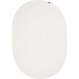 Cool Halı Glenn 610 Beyaz Banyo Halısı Antre Hol Halısı Hasır Dokulu Oval Banyo Dekoratif Paspas Mutfak Halısı