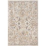 Cool Halı Hanedan Krem Klasik Desenli Çiçekli Otantik Halı Bohem Vintage Oturma Odası Salon Halısı