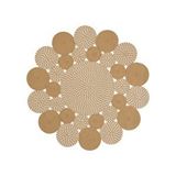 Cool Halı Luke 432 Natural Yuvarlak Halı Bohem Örgü Hasır Kilim Dekoratif Mutfak Balkon Banyo Halısı Bej