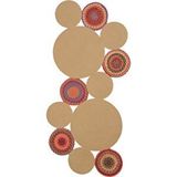 Cool Halı Luke 848 Naturel Renk Oval Halı Paspas Bohem Örgü Hasır Kilim Mutfak Balkon Banyo Halısı Bej