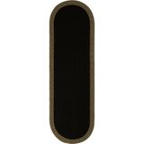 Cool Halı Luke 867 Siyah Oval Yolluk Uzun Antre Hol Koridor Halısı Hasır Dokulu Dekoratif Jüt Banyo Paspası
