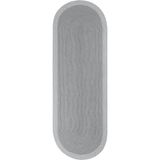 Cool Halı Luke 868 Gri Oval Yolluk Uzun Halı Antre Hol Koridor Halısı Hasır Dokulu Dekoratif Jüt Banyo Paspası