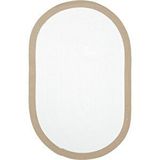 Cool Halı Luke 869 Beyaz Oval Halı Paspas Örgü Hasır Kilim Yolluk Bohem Mutfak Balkon Banyo Halısı