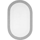 Cool Halı Luke 870 Beyaz Oval Halı Paspas Örgü Hasır Kilim Yolluk Bohem Mutfak Balkon Banyo Halısı