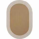 Cool Halı Luke 871 Beyaz Oval Halı Paspas Örgü Hasır Kilim Yolluk Bohem Mutfak Balkon Banyo Halısı