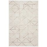 Cool Halı Nevada 2506 Krem Vizon Geometrik Desenli Halı Makine Dokuma Yumuşak Ev Oda Salon Oturma Odası Halısı