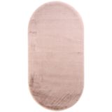 Cool Halı Pembe Peluş Halı Yıkanabilir Kaymaz Tavşan Tüyü Kürk Post Halı Yumuşak Oval Yatak Odası Halı Yolluk