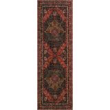 Cool Halı Private Bordo Yolluk Etnik Desen Otantik Şönil Halı Eskitme Vintage Göbekli Koridor Halı