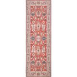 Cool Halı Private Kırmızı Eskitme Vintage Halı Otantik Etnik Desenli Şönil Yolluk Koridor Halısı