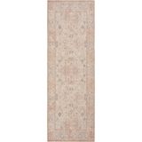 Cool Halı Private Krem Eskitme Vintage Halı Etnik Desenli Otantik Şönil Yolluk Yıkanabilir Hol Koridor Halısı