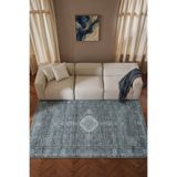 Cool Halı Private XW Füme Rengi Vintage Halı Şönil Modern Klasik Desenli Şık Salon Halısı