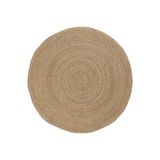 Cool Halı Vime 01R Natural Yuvarlak Jüt Halı Yolluk El Dokuma Jüt Kilim Hasır Halı Otantik Bohem Halı