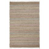 Cool Halı Vime 05 Natural Multi Jüt Halı Yolluk El Dokuma Jüt Kilim Hasır Halı Bohem El Halısı Otantik Halı.