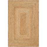 Cool Halı Vime 10 Natural Jüt Halı Yolluk El Dokuma Jüt Kilim Hasır Halı Dekor Otantik Halı Bohem El Halısı