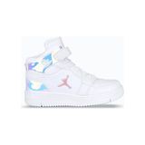Cool Haykat Beyaz Cırtlı Bilekli Kız Çocuk Sneaker Spor Ayakkabı - 001-Beyaz