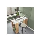 Cool Home Pan Makyaj Masası , Manikür Masası , Raflı Beyaz - Sepet