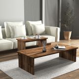 Cool Home Vera 2'li Orta Sehpa , Servis Sehpası Sandık (Ceviz)