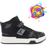 Cool King Jorans Uzun Boğazlı Ortopedik Taban Unisex Spor Ayakkabı - Siyah