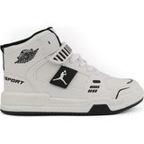 Cool King Uzun Boğazlı Sneaker Ortopedik Erkek Çocuk Spor Ayakkabı - Beyaz