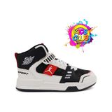 Cool King Uzun Çocuk Sneaker Spor Ayakkabı Siyah / Kırmızı Kırmızı - Siyah