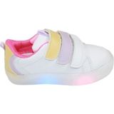 Cool Kız Sneaker Esnek Rahat Kalıp Çocuk Spor Ayakkabı Tam Kalıp Ortopedik Günlük Ayakkabı Beyaz Fuşya - Beyaz - Fuşya