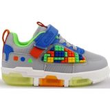Cool Legos-Bebe 22/25 Çocuk Işıklı Taban Ilk Adım Sneaker Spor Cırtlı Ayakkabı - Gri