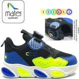 Cool Leon Akıllı Bağcıklı Işıklı Ortopedik Çocuk Spor Ayakkabı Siyah - Siyah - Saks