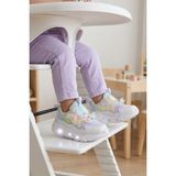 Cool Lila Cırtlı Işıklı Anatomik Desenli Bebek Ilk Adım ve Spor Ayakkabı Sneaker Aria B