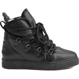 Cool Moon 365051 Kürklü Bayan Sneaker Bot Siyah Hakiki Deri Düz Tabanlı Şık ve Rahat