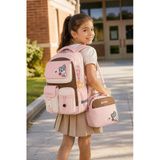 Cool Okul Çantası 3'Lü Set Pembe Sırt Çantası Beslenme Çantası Kalemlik Seti Ortopedik Öğrenci