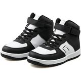 Cool Pekin Unisex Çocuk Günlük Sneaker Uzun Spor Bot - Siyah - Beyaz