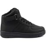 Cool Pekin Unisex Çocuk Günlük Sneaker Uzun Spor Bot - Siyah