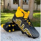 Cool Pele-flt 28/35 Çocuk Çoraplı Dişli Krampon Futbol Ayakkabısı - Siyah - Sarı