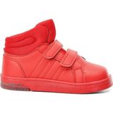 Cool Pepe Uzun Patik Çocuk Uzun Konç Cırtlı Sneaker Spor Ayakkabı - Kırmızı