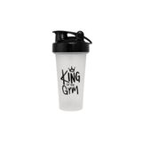 Cool Plastik King Of The Gym Shaker 650 ML Ölçekli ve Sızdırmaz Kapaklı Protein Shaker (Şeffaf)