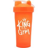 Cool Plastik King Of The Gym Shaker 650 ML Ölçekli ve Sızdırmaz Kapaklı Protein Shaker - Turuncu