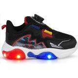 Cool Remy-Ptk 26/30 Çocuk Mekanizmalı Akıllı Bağcık Sistem Işıklı Taban Sneaker Spor Ayakkabı - Siyah
