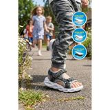 Cool Sage F Siyah Unisex Cırtlı Işıklı Çocuk Sandalet - 0 - Siyah