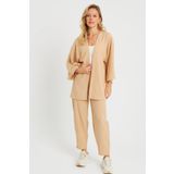 Cool & Sexy Kadın Bürümcük Kimono Takım Camel Q983